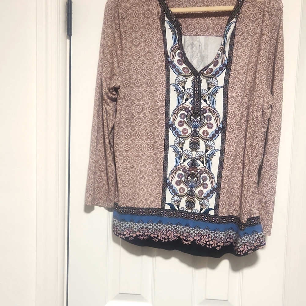 DR 2 L/S Blouse Sz Lg
